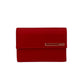 PRADA Bifold Wallet Nylon, Leather Red Women Used Authentic