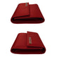 PRADA Bifold Wallet Nylon, Leather Red Women Used Authentic