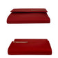 PRADA Bifold Wallet Nylon, Leather Red Women Used Authentic