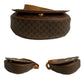 CELINE Shoulder Bag Leather, PVC Brown Macadam Women Used Authentic