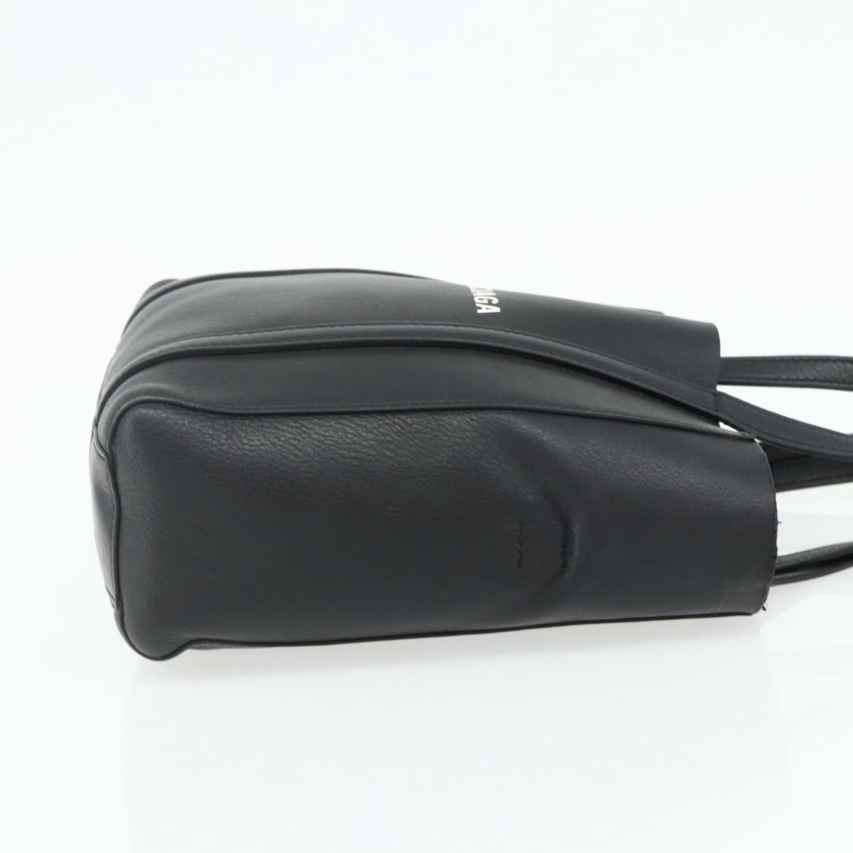 BALENCIAGA Two Way Mini Tote Bag Black Silver