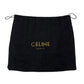 CELINE Shoulder Bag Calfskin, Leather black logo ringMetal Women Used Authentic