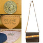CELINE Shoulder Bag Leather, PVC Brown Macadam Blason Triomphe Pattern Women Used Authentic