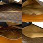CELINE Shoulder Bag Leather, PVC Brown Macadam Blason Triomphe Pattern logo ring Metal Women Used Authentic