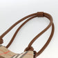 Burberrys Nova Check Shoulder Bag Canvas Beige Gold