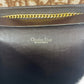 DIOR Canvas Shoulder Wallet on Chain Brown Beige Trotter Women Used Authentic