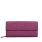 BOTTEGA VENETA Intecciato Long Wallet Leather Purple