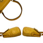 DIOR Top Handle Handbag Yellow Leather CD Metal Logo