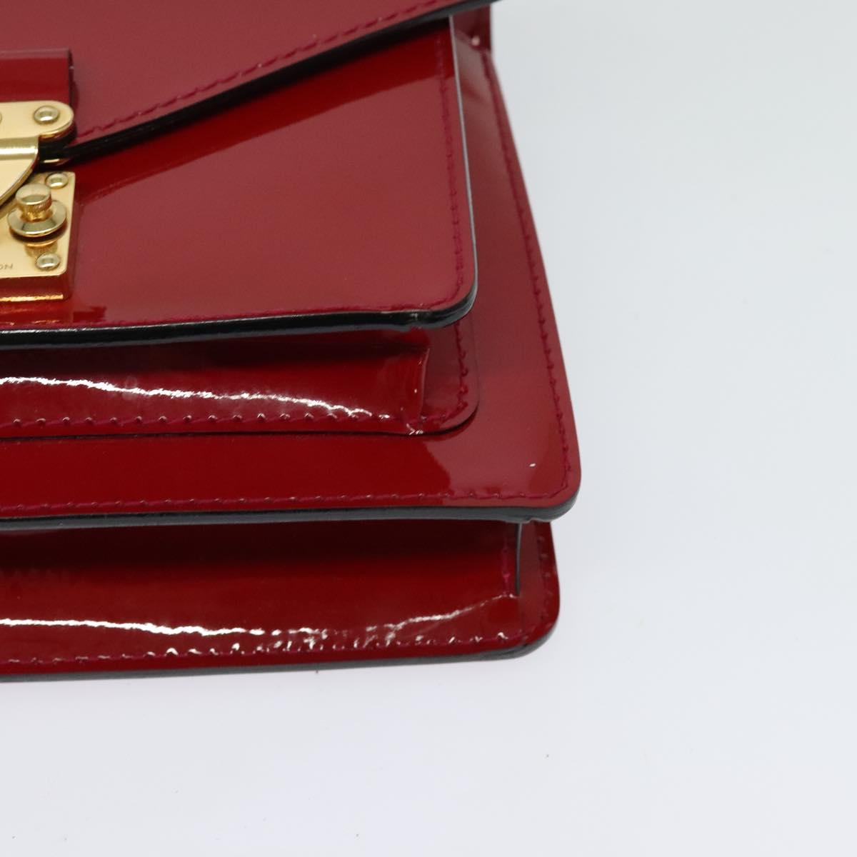 LOUIS VUITTON Vernis Monceau BB Two Way Hand Bag Rose Andian