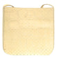 FENDI Shoulder Bag Embossed leather Ivory Women Used Authentic