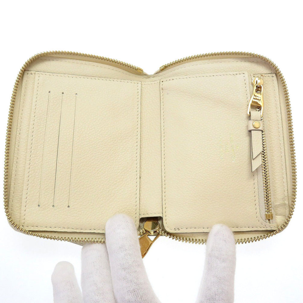 LOUIS VUITTON Bifold Wallet M93432 Monogram Ann Platt Neige Zip Around Monogram Unplant Portefeuille Skret Compact Women(Unisex) Used Authentic