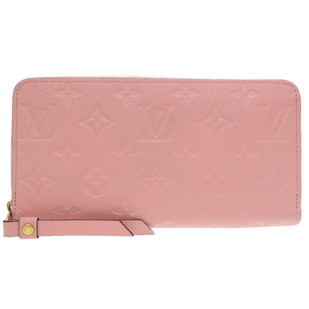 LOUIS VUITTON Long Wallet Purse M64090 Monogram Ann Platt Rose poodle Zip Around Monogram Unplant Zippy wallet Women Used Authentic