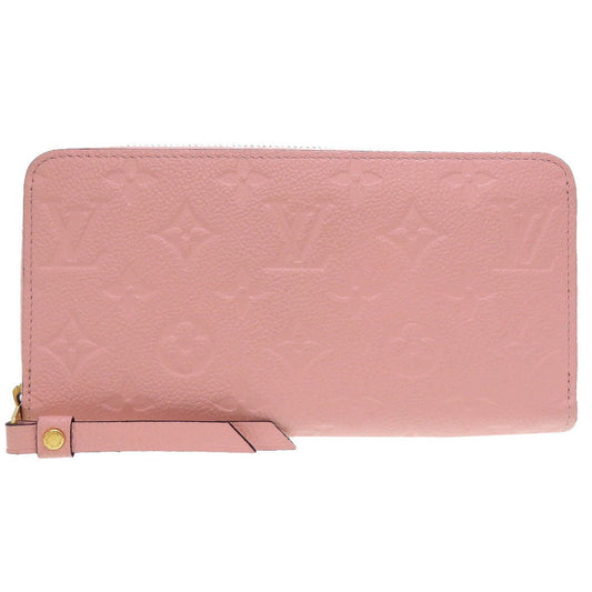LOUIS VUITTON Long Wallet Purse M64090 Monogram Ann Platt Rose poodle Zip Around Monogram Unplant Zippy wallet Women Used Authentic