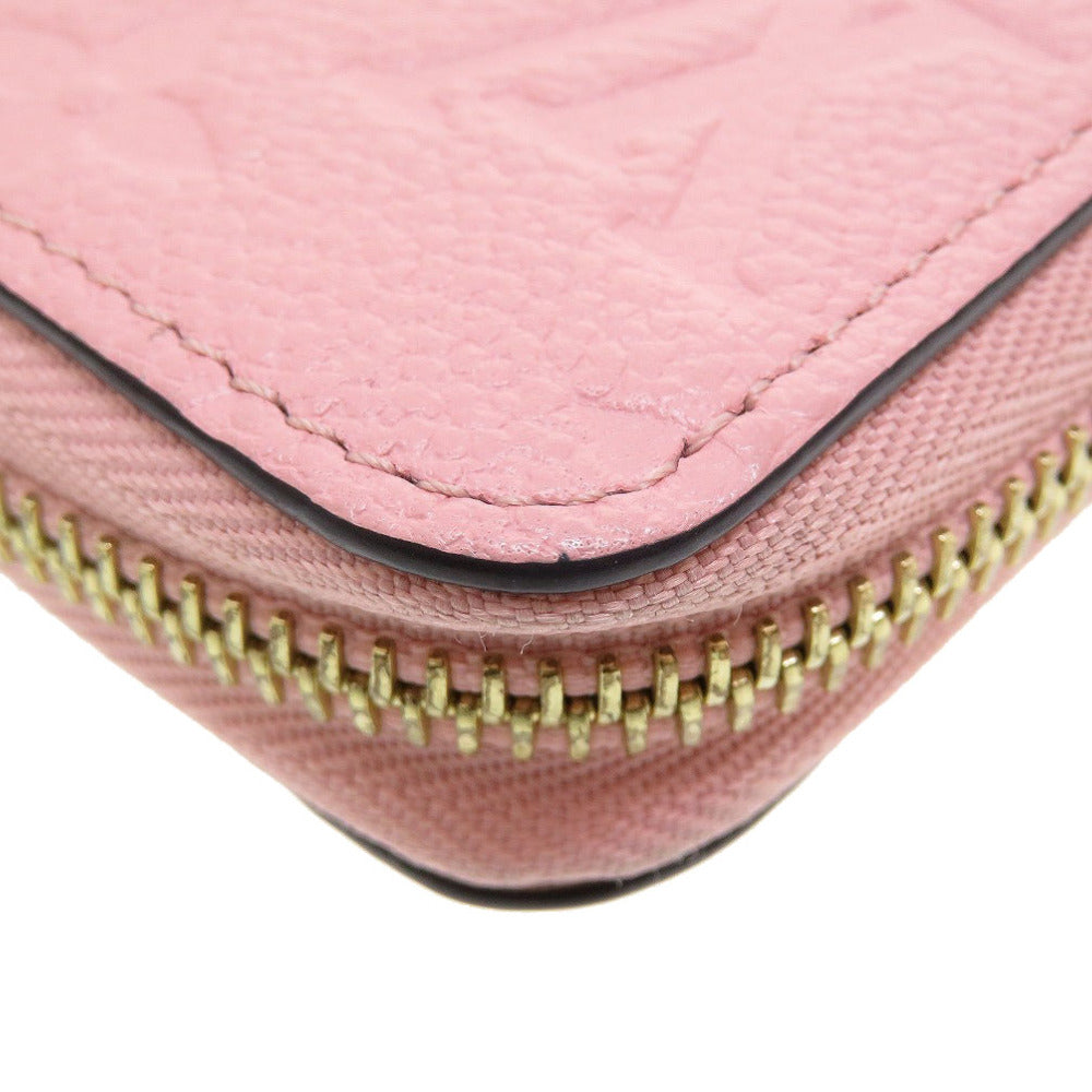LOUIS VUITTON Long Wallet Purse M64090 Monogram Ann Platt Rose poodle Zip Around Monogram Unplant Zippy wallet Women Used Authentic