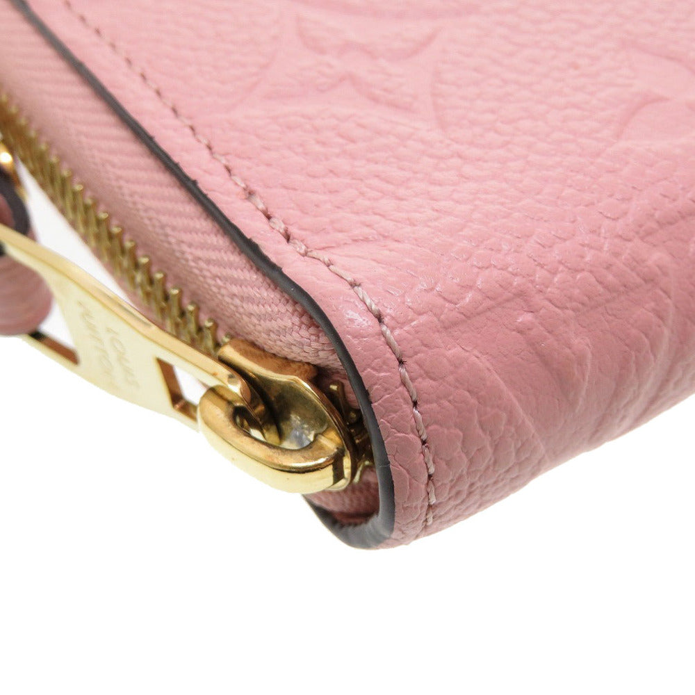 LOUIS VUITTON Long Wallet Purse M64090 Monogram Ann Platt Rose poodle Zip Around Monogram Unplant Zippy wallet Women Used Authentic