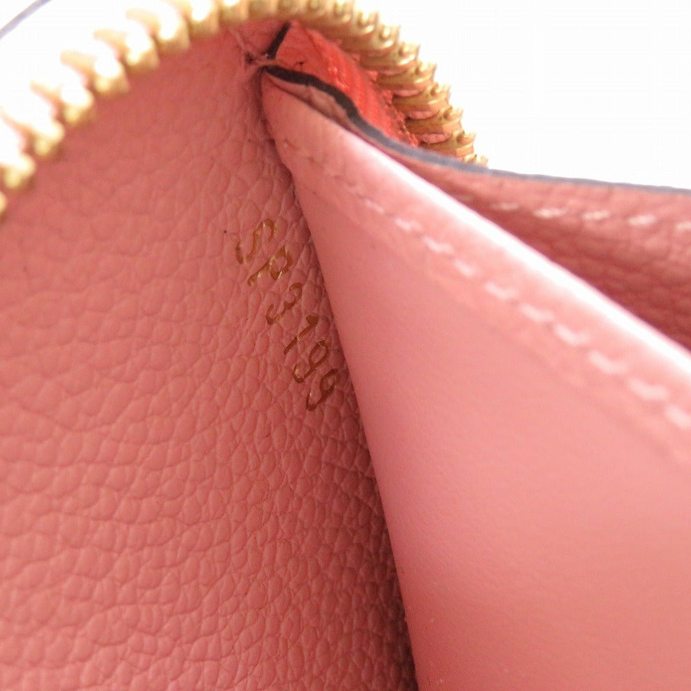 LOUIS VUITTON Long Wallet Purse M64090 Monogram Ann Platt Rose poodle Zip Around Monogram Unplant Zippy wallet Women Used Authentic
