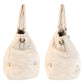 PRADA Tote Bag leather White Ivory Gold Metal Tote Bag Shoulder Bag 2way Vitterodino Women Used Authentic