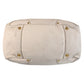 PRADA Tote Bag leather White Ivory Gold Metal Tote Bag Shoulder Bag 2way Vitterodino Women Used Authentic