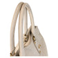 PRADA Tote Bag leather White Ivory Gold Metal Tote Bag Shoulder Bag 2way Vitterodino Women Used Authentic