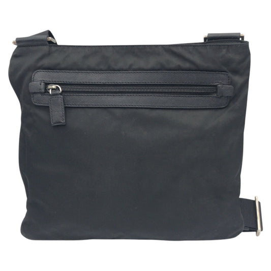 PRADA Shoulder Bag Nylon Black black Shoulder Bag Unisex Test Triangular logo Women Used Authentic