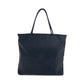 PRADA Tote Bag Nylon Black SilverMetal Tote Bag Shoulder Bag Test Triangle With logo Women Used Authentic