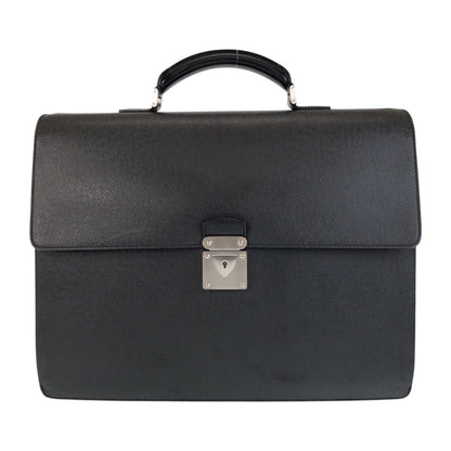 LOUIS VUITTON Business bag M31052 leather Ardoise Black SilverMetal Business bag briefcase Taiga Robusto 1 mens Used Authentic