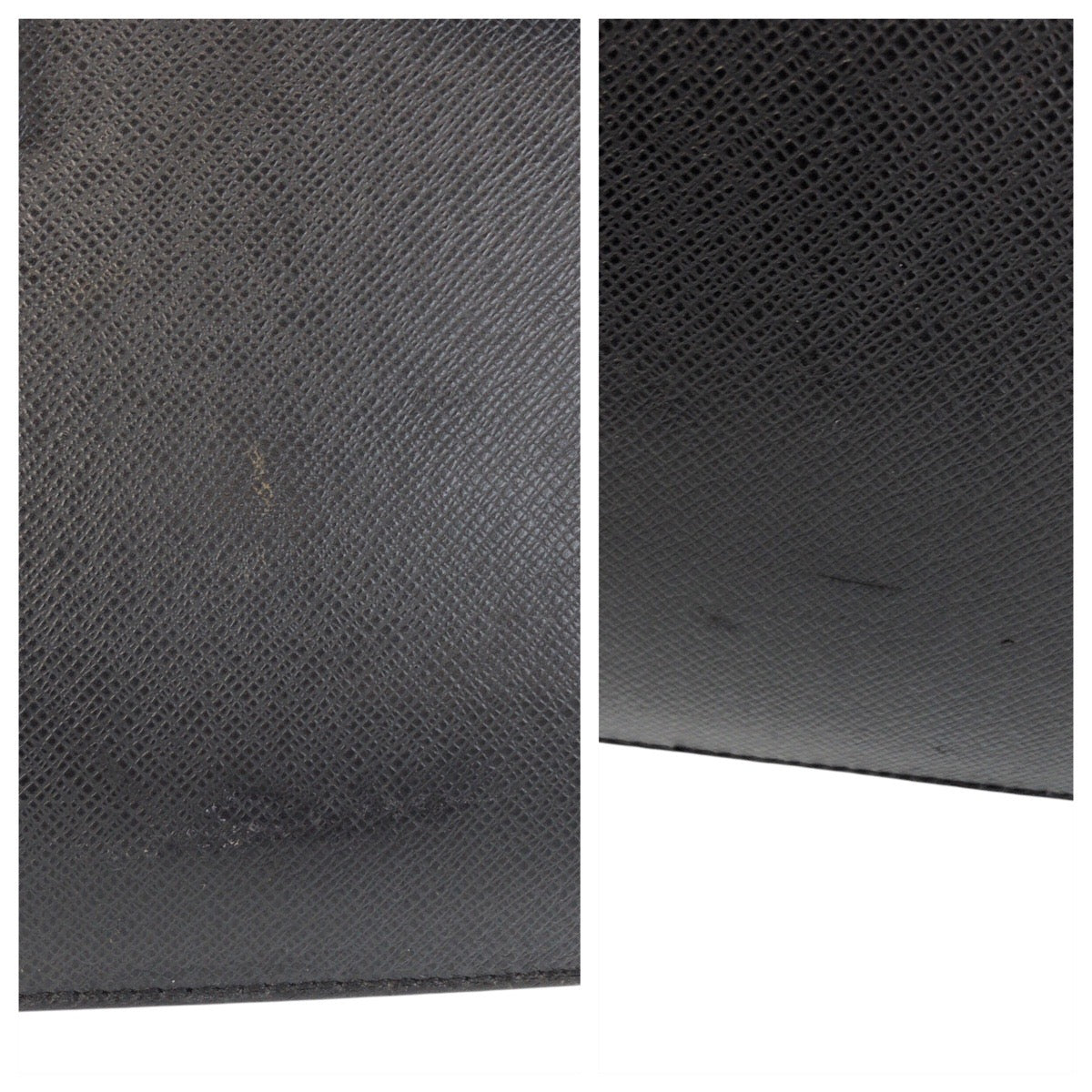 LOUIS VUITTON Business bag M31052 leather Ardoise Black SilverMetal Business bag briefcase Taiga Robusto 1 mens Used Authentic