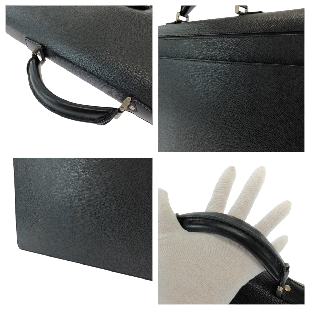 LOUIS VUITTON Business bag M31052 Taiga Aldoise black Business bag handbag Taiga Robusto 1 mens Used Authentic