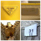 PRADA Handbag leather Yellow Gold Metal Handbag Tote Bag Shoulder Bag 2way Safiano Galleria Women Used Authentic