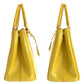PRADA Handbag leather Yellow Gold Metal Handbag Tote Bag Shoulder Bag 2way Safiano Galleria Women Used Authentic