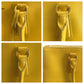 PRADA Handbag leather Yellow Gold Metal Handbag Tote Bag Shoulder Bag 2way Safiano Galleria Women Used Authentic