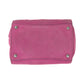 PRADA Tote Bag BN2625 Suede Pink SilverMetal Tote Bag Shoulder Bag Handbag Triangle With logo Women Used Authentic