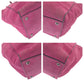 PRADA Tote Bag BN2625 Suede Pink SilverMetal Tote Bag Shoulder Bag Handbag Triangle With logo Women Used Authentic