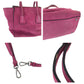 PRADA Tote Bag BN2625 Suede Pink SilverMetal Tote Bag Shoulder Bag Handbag Triangle With logo Women Used Authentic