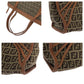 FENDI Tote Bag 8BL070 Canvas, Leather Brown Tote Bag handbag Zucchino Women Used Authentic