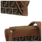 FENDI Tote Bag 8BL070 Canvas, Leather Brown Tote Bag handbag Zucchino Women Used Authentic