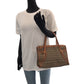 FENDI Tote Bag 8BL070 Canvas, Leather Brown Tote Bag handbag Zucchino Women Used Authentic