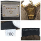 PRADA Tote Bag leather Beige Gold Metal Tote Bag handbag Vitterodino Women Used Authentic