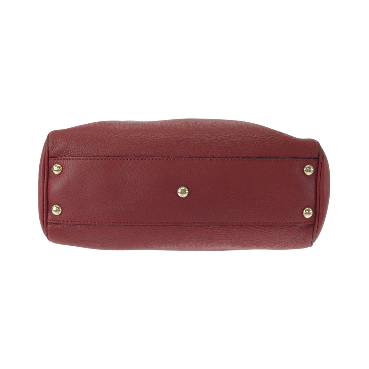 GUCCI Handbag 336032 leather Red brown Handbag Tote Bag Bamboo Women Used Authentic