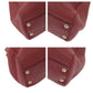 GUCCI Handbag 336032 leather Red brown Handbag Tote Bag Bamboo Women Used Authentic