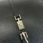 GUCCI Tote Bag 002 1065 leather Black SilverMetal Tote Bag handbag Jackie Women Used Authentic