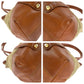 BURBERRY Tote Bag Canvas, Leather Brown Check Pattern Women Used Authentic