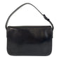 PRADA Shoulder Bag leather Black Silver Metal Shoulder Bag handbag Women Used Authentic