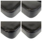 PRADA Shoulder Bag leather Black Silver Metal Shoulder Bag handbag Women Used Authentic