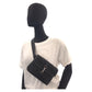 GUCCI Sling bag 92543 GG canvas Black SilverMetal Sling bag Bum bag Women Used Authentic