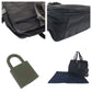 PRADA Shoulder Bag Nylon Black SilverMetal Shoulder Bag Business Bag 2way Test Triangle With logo mens Used Authentic