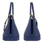 PRADA Handbag leather Blue GoldMetal Handbag Shoulder Bag 2way Safiano Women Used Authentic