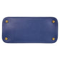 PRADA Handbag leather Blue GoldMetal Handbag Shoulder Bag 2way Safiano Women Used Authentic