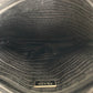 PRADA Shoulder Bag Nylon, Leather Black SilverMetal Shoulder Bag pochette Testo Saffiano Triangle With logo mens Used Authentic