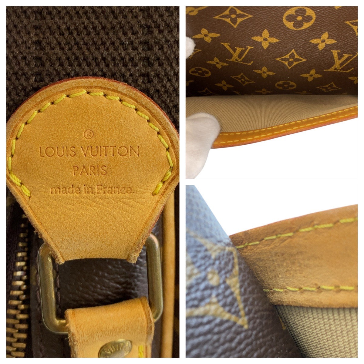 LOUIS VUITTON Shoulder Bag M45254 PVC Brown Gold Metal Shoulder Bag Messenger bag Monogram Reporter PM Women Used Authentic